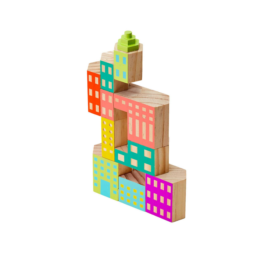 Areaware Blockitecture Deco : autre composition architecturale du même set.